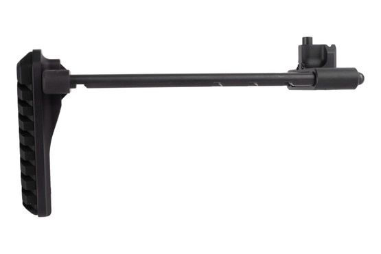 A3 Tactical Telescoping A3 Aluminum Brace has a push button for adjustments